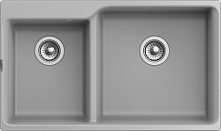 RIVELATO Мойка AXEL 90D 2-чаши 870*520мм grigio metallizzato арт. 250_100_Array